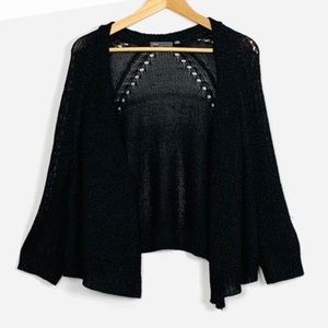 Vince Metallic Knitted Cardigan Size L